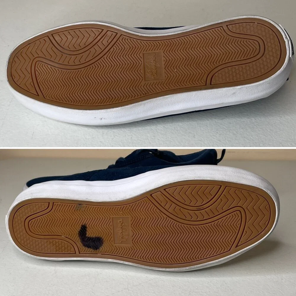 Diamond Supply Co Icon Two Tone Navy Suede Shoes Size 8.5